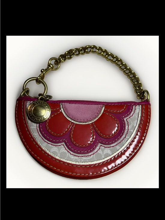 Coach Handbags - Coach Spring Daisy Flower Coin Purse Pink/Red Patent Leather, 2007 Style: #40483